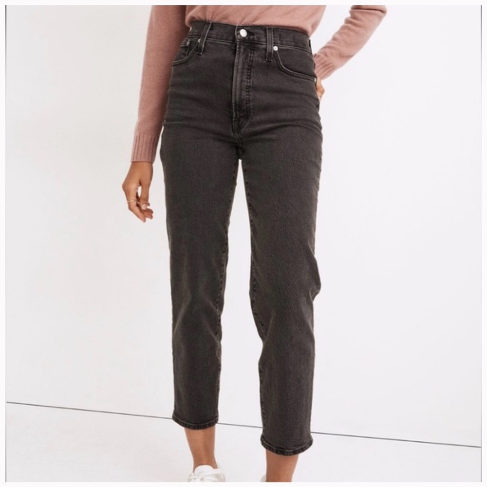 Madewell the perfect vintage crop black jean
